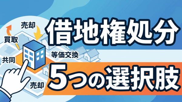 借地権の売却・処分で悩むあなたへ。知っておくべき５つの選択肢