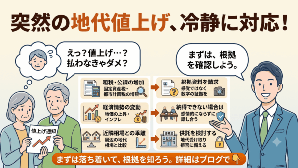 地代値上げを要求されたとき、借地権者がまず確認すべき「3つの根拠」と正しい対処法