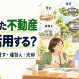 相続した不動産の活用方法5つ｜住む・保有・貸す・建替え・売却を比較