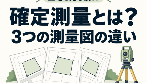 確定測量図とは？現況測量図・地積測量図との違いと土地売却時の注意点